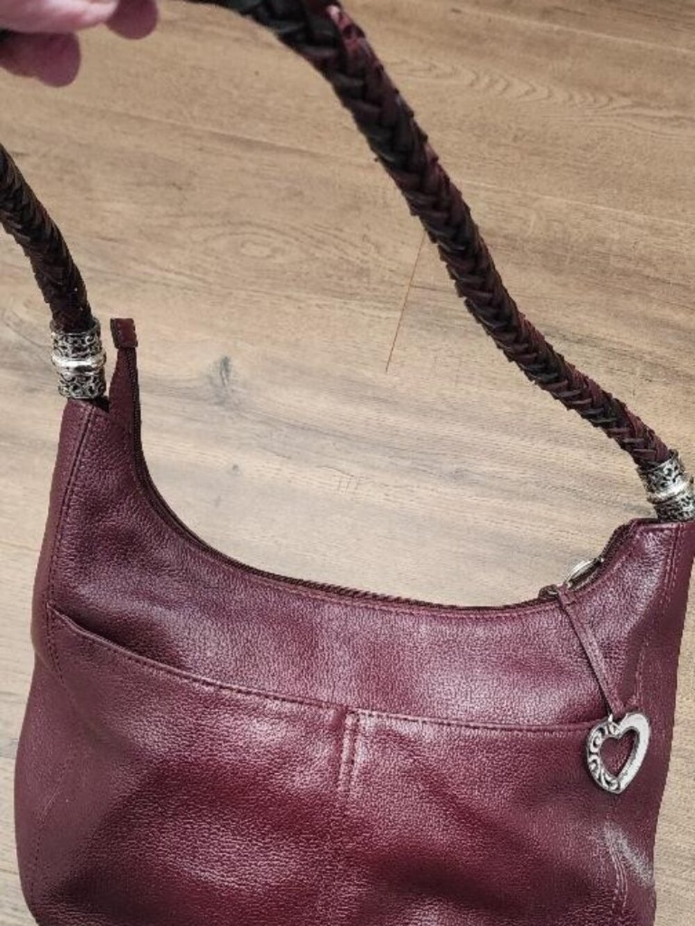 BRIGHTON HOBO “BARBADOS” SHOULDER BAG PURSE- brown